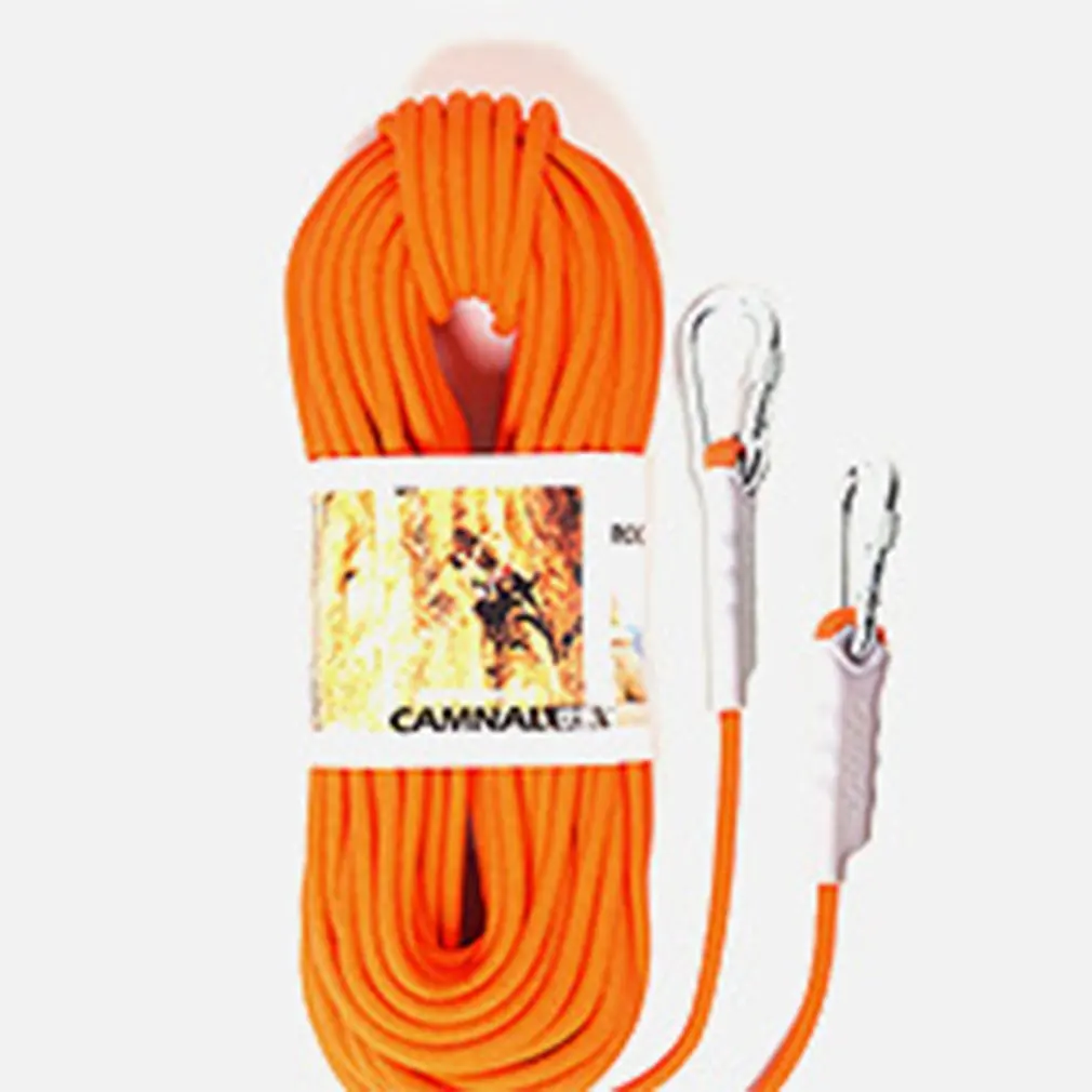 9.5mm Outdoor Climbing Safety Rope Climbing Rope 10 Meters Orange Escape rope floating rope