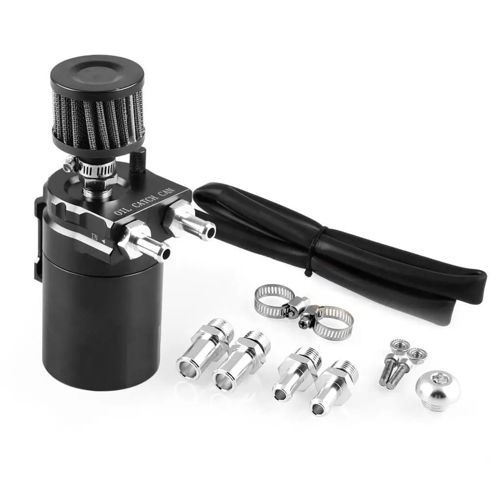 

Car Modification Breathable Oil Pot Aluminium Oil Catch Tank Reservoir Can Kits Better Mileage Better Performance Preserve
