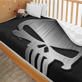 

Sholisa Polyester Flannel Blanket ThicK Skull Lion Knitted Spring/Autumn 3D Printed Quality for Home Travel