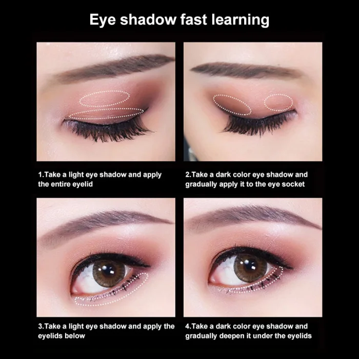 Eyeshadow Palette 10 Colors Long Lasting Waterproof Makeup Cosmetics for Women JS11