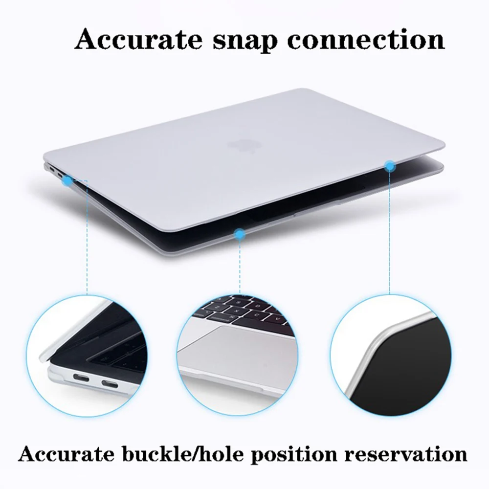 Кристально прозрачный жесткий защитный чехол для Macbook Air retina Pro 13 15 Touch Bar A2159 A1706 A1707 A1990 AIR 13 A1932