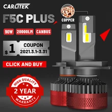 CARLITEK F5C Plus H1 H4 H7 Led Canbus Kein Fehler Lampen H8 H9 H11 Scheinwerfer Lampen 20000LM H27 H16 9012 HB3 9005 HB4 9006 Auto Lichter