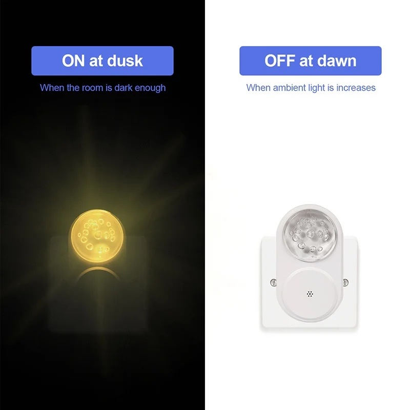 LED Night Light Wireless Light Control Sensor 7 Colors UK/US/EU Mini Lamps For Children Living Room Bedroom Lighting Night Lamp_voghion.com