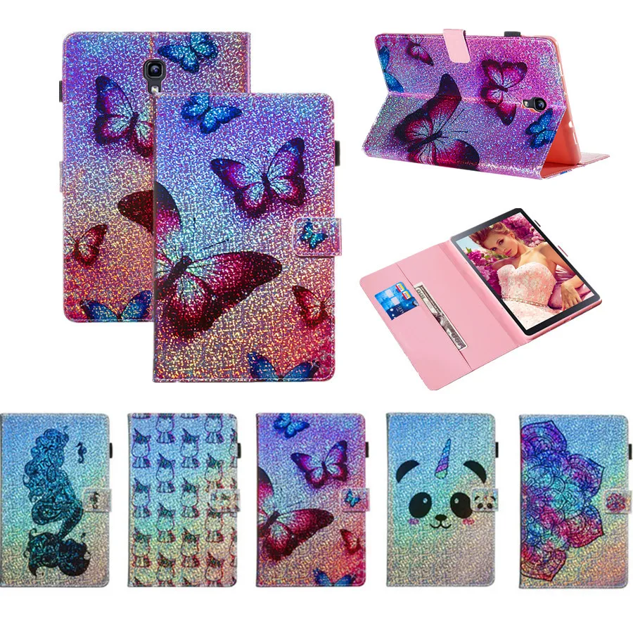 

Case For Samsung Galaxy Tab A 10.5 2018 SM-T590 T590 T595 T597 Cover Funda Tablet PU Leather Cartoon Style Stand Shell+Card Slot