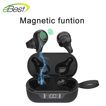 

T8 TWS Bluetooth earphone V5.0 wireless earphone sports waterproof deep bass noise reduction automatic pairing with charging bo