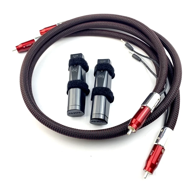 $125.55 Pair HIFI Audio Cabls FIRE Analog RCA Interconnect Cable with 72V DBS