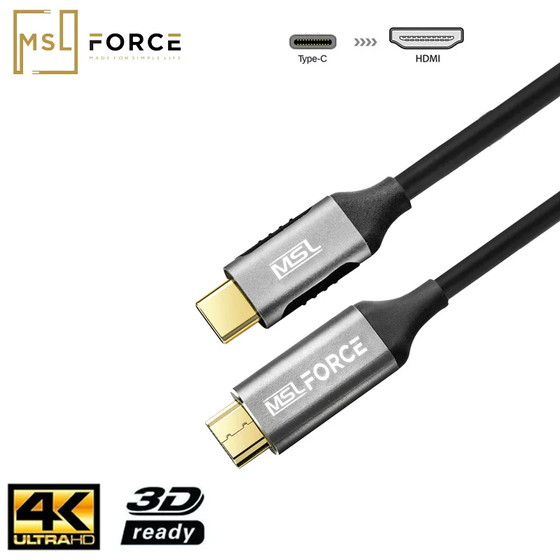Кабель USB type c Thunderbolt 3 HDMI аудио видео 4K для Ipad pro Surface pro7 Dell XPS Macbook|Кабели HDMI| |