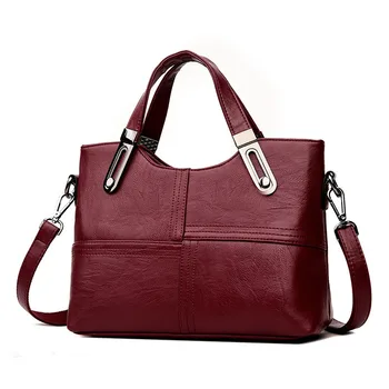 

New Style Stitching High Quality Fabric Middle-aged Hand Single-shoulder Crossbody Bag