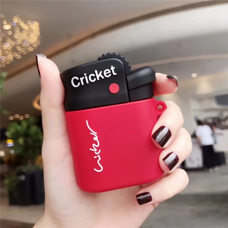 For AirPods Case 3D Cigarette Lighter Cartoon Soft Silicone Cases Apple Airpod 2 Cute Cover Funda Keychain | Электроника