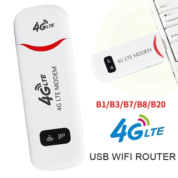 

4G Portable Hotspot WiFi Router USB Adapter Router Mobile Broadband 150Mbps LTE with SIM Card European version