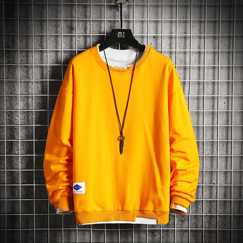 

New Hot T-Shirt Men Cotton T Shirt Full Sleeve Tshirt Men Solid Color T-shirts Tops&tees Mandarin Collar Long Shirt
