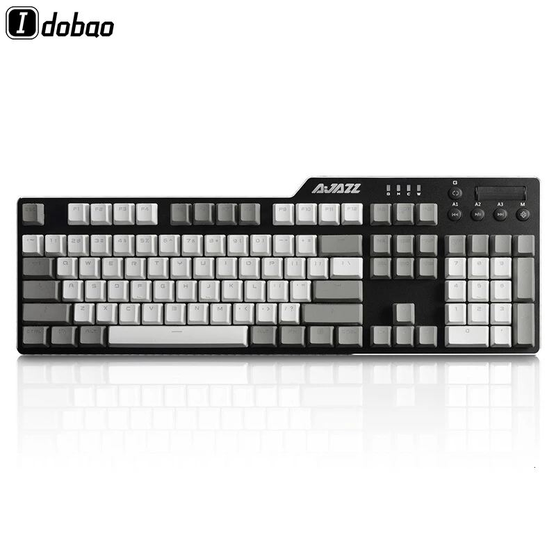 Топ напечатанный 104 ключа Keycaps Набор для механической клавиатуры вишня mx небесная