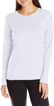 

new Women Cool DRI Performance Long Sleeve Tee Casual Cotton Short