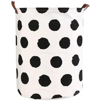 

1Pc Folding Laundry Basket Round Storage Box Large Gift Basket Folding Clothes Toy Laundry Rack Storage Bag