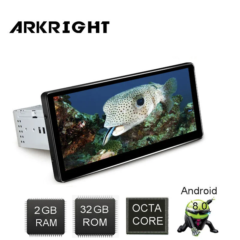 

8.8" 1Din Universal Car Radio 2GB/32GB Built-in 4G Module Android 8.1 Octa Core Bluetooth Microphone GPS Multimedia Head Unit