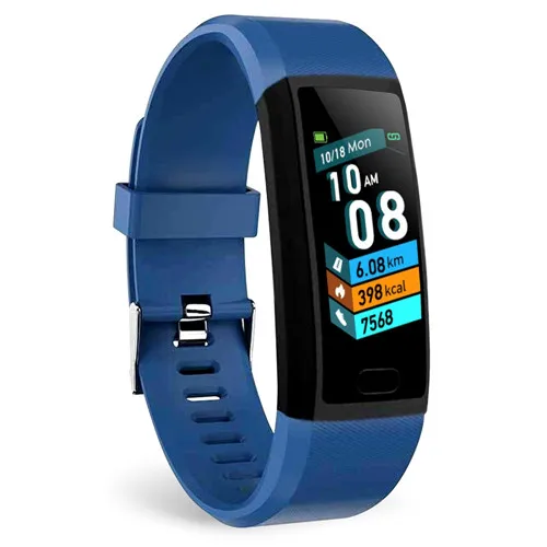 Мужской и Женский умный Браслет монитор сердечного ритма фитнес-трекер спортивные часы Smartband для IOS Android 118 Plus gps Смарт-часы - Цвет: P03