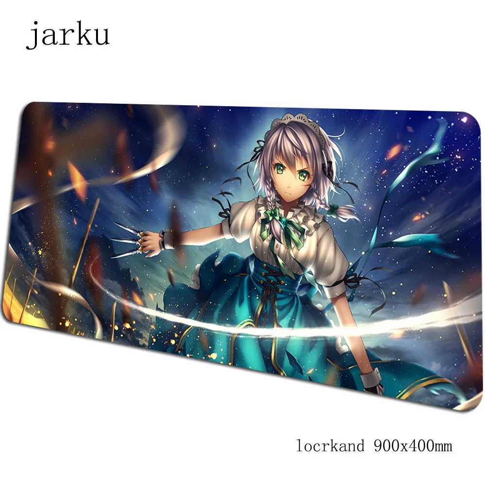Touhou коврик для мыши геймер мультяшный 900x400 мм игровой коврик для мыши Домашний ноутбук аксессуары для ПК эргономичный коврик для мыши