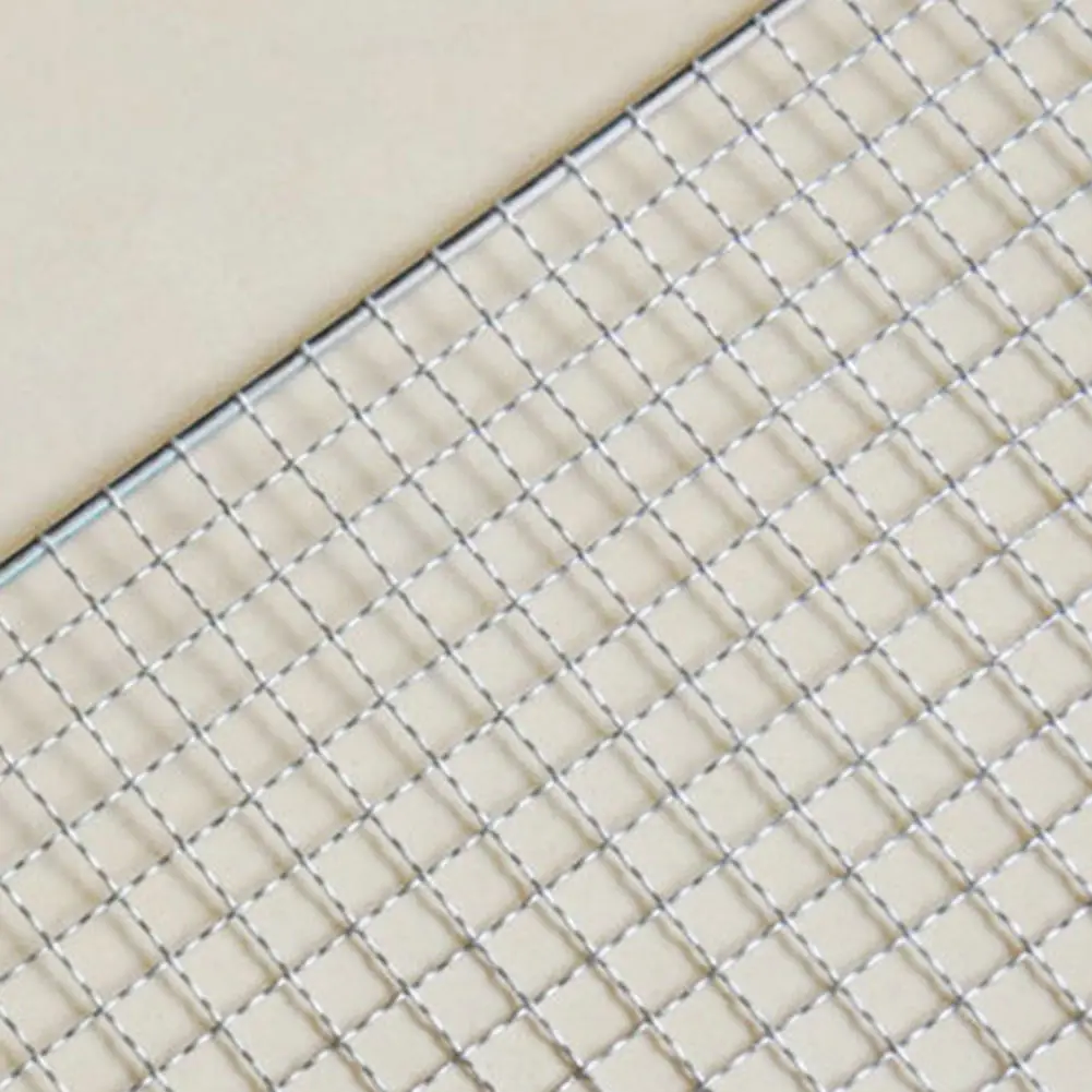 Stainless Steel Grill Net,BBQ Grill Stainless Steel Net Wire Mesh Camping Barbecue Outdoor Picnic Cooking