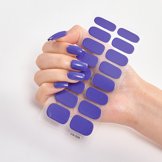 Tips/Sheet Minimalist Design Gradual Change Glitter Series Powder Sequins Self Adhesive Nail Sticker Nails Sticker Designer