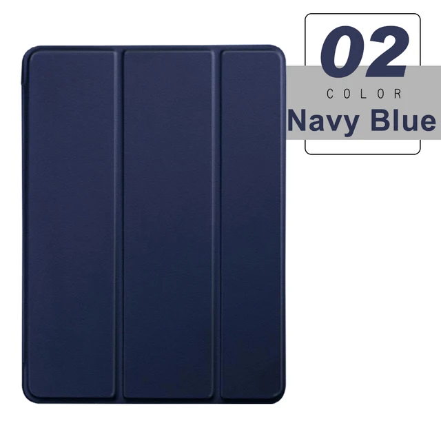 Flip Tablet Case For Samsung Galaxy Tab A A6 10.1'' (2016) T580 Funda PU Leather Smart Cover For SM-T580 SM-T585 Folio Capa Navy Blue