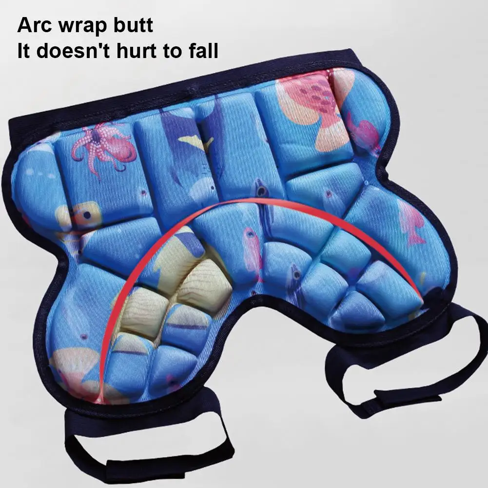 Kids Skiing Hip Guard Skating Snowboard Thicken Soft Hip Protective Gear Guard Pad Skateboarding Butt Padded Shorts