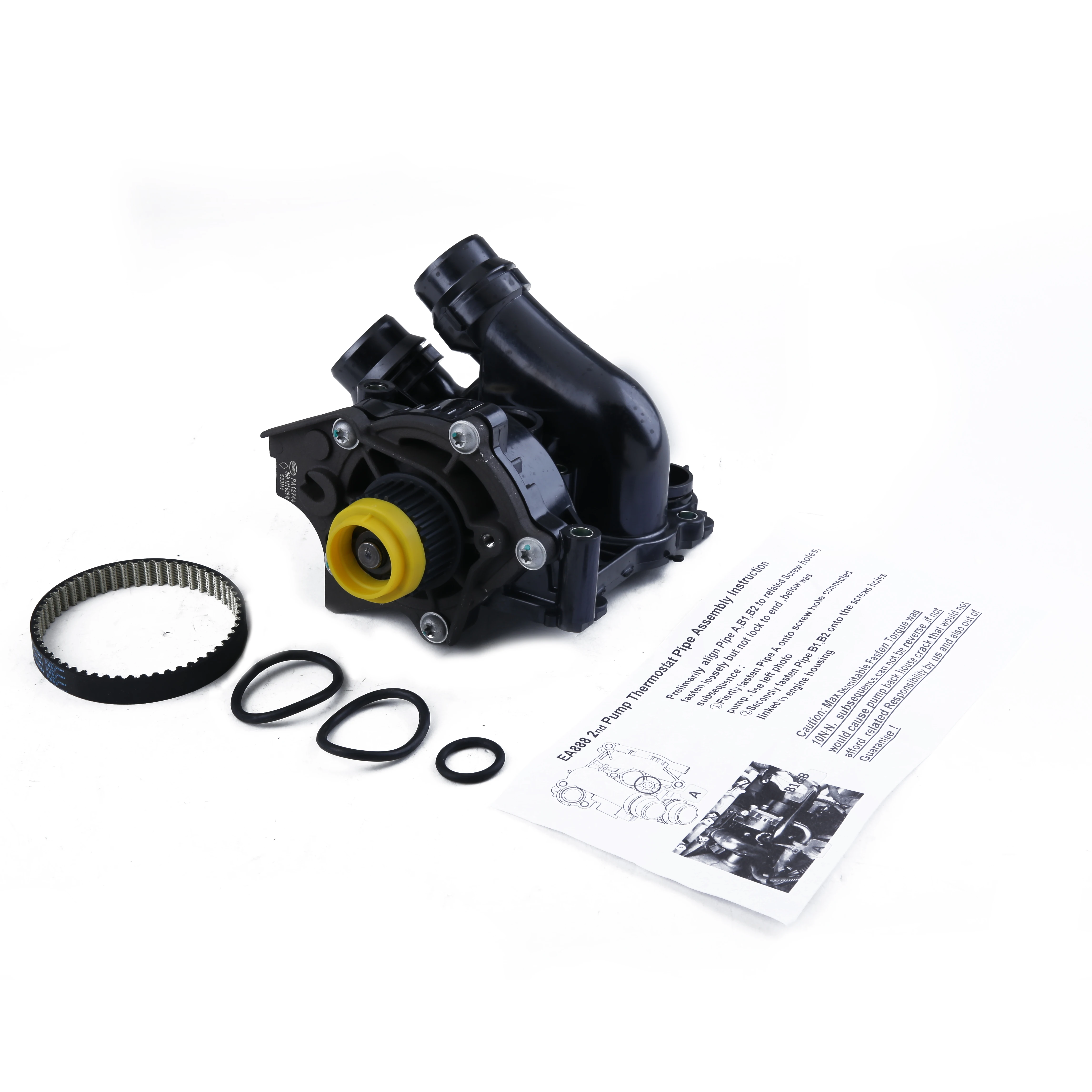 

Engine Water Pump & Belt Assembly Thermostat V W J-etta G TI Passat A-UDI A4 A4 A6 TT 06H121026CQ 06H 121 026 CQ