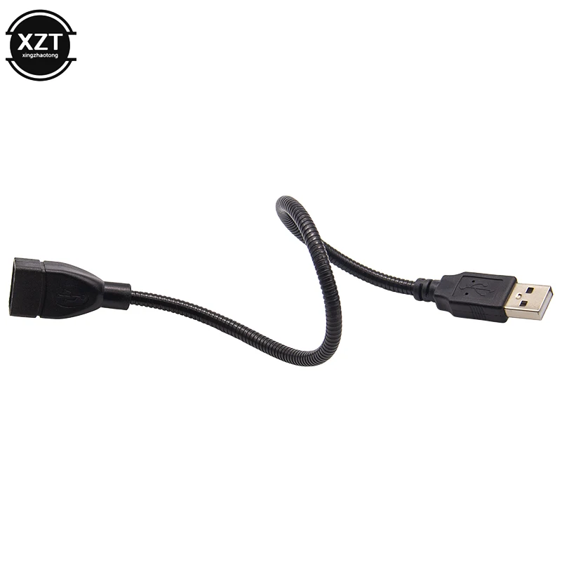 USB 남성-여성 연장 케이블 어댑터 케이블 유연한 금속 호스 4 구리 코어 USB 2.0 와이어