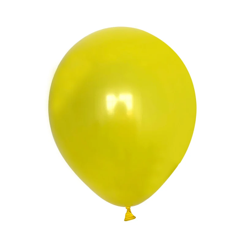 Темно-зеленый шар 20 шт./лот 5/10 дюймов круглые латексные шарики украшения для дня рождения взрослых гелиевые балоны свадебные принадлежности - Цвет: Цвет: желтый