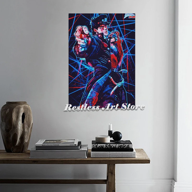 Anime Poster JOJO Kujo Jotaro HD Wall Scroll Painting Home Deocr 60x90cm