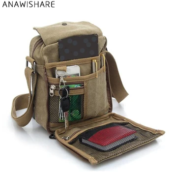 

ANAWISHARE Men Messenger Bags Canvas Crossbody Bags For Men Shoulder Bag Casaual Men Handbag Tote Bolsa Feminina