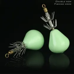 AS 5Pcs 60g Squid Jig Hooks Pesca Luminous Leurre Baits 12 Needles Cuttlefish Fishing Lure Hook Bait Fishhook