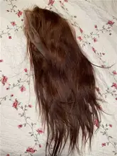 Peluca de cabello humano con encaje Frontal 13x6 para mujer, pelucas de cabello humano de color marrón prearrancado, brasileño, Remy, liso