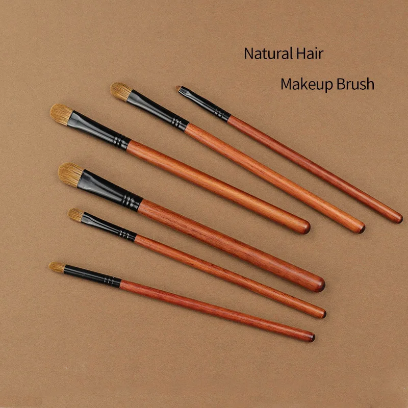 

Natural Hair Eyeshadow Brush Professional Eye Makeup Brushes Eye Blending Smudge Shader Makeup Brushes Beauty Cosmetics Kit