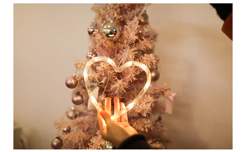 Рождественский светодиодный светильник в виде лося со звездой и снеговиком, подвесной светильник в виде Санта Клауса, Рождественская гирлянда, украшение на елку, Navidad