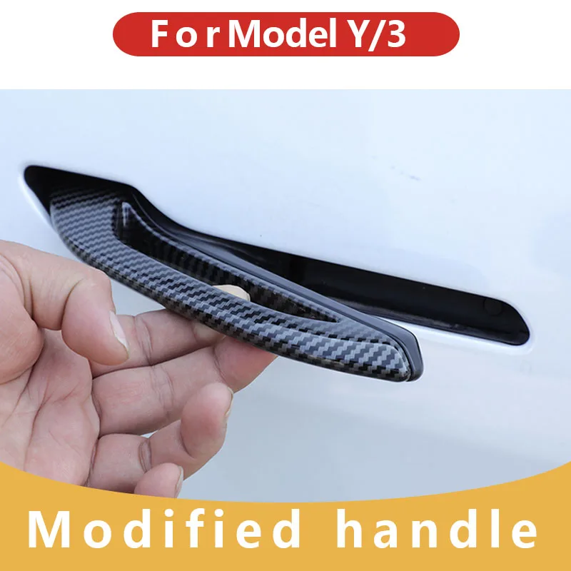 

PUSAM 4pcs Bonding Door Handle Protection Cover For Tesla Model 3 Model Y 2021-23 Car Firm Antifreeze Modification Accessories