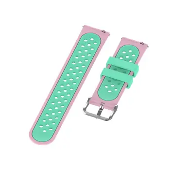 

Replacement Silicone Watch Strap For Sansung Galaxy Watch Active 2 Watch Wrist Band Round Hole Two-color Wristband