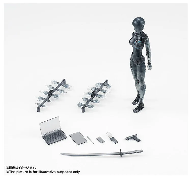 

New He She BODY KUN / BODY CHAN Black Transparent Ferrite Figma Anime Archetype Joint Movable Doll Art Painting Comic PVC Model