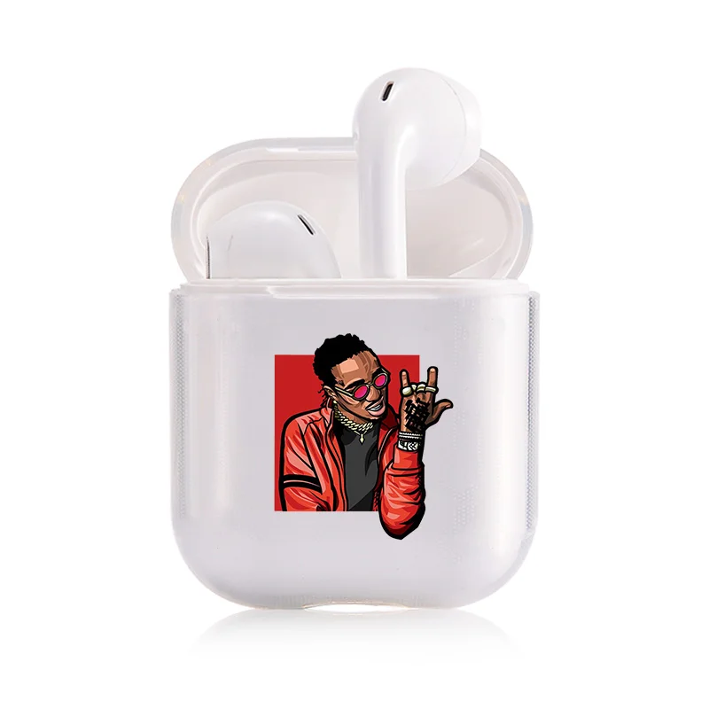 1200057 Чехол travis scott для Airpods Роскошный прозрачный мягкий чехол для Air Pods чехол Bluetooth беспроводные наушники для AirPod 2 Чехол - Цвет: 1200057