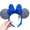 New Minnie Ears Headband Holiday party sequins Headdress Bows EARS COSTUME Headband Cosplay Plush Adult/Kids Headband Gift ► Photo 3/6