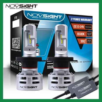 

NOVSIGHT CSP Chips H7 Led H4 Auto Car Headlight Bulbs H4 H7 LED H8 H11 HB3 9005 HB4 Auto LED Bulb 60W 10000LM Car Light Lighting