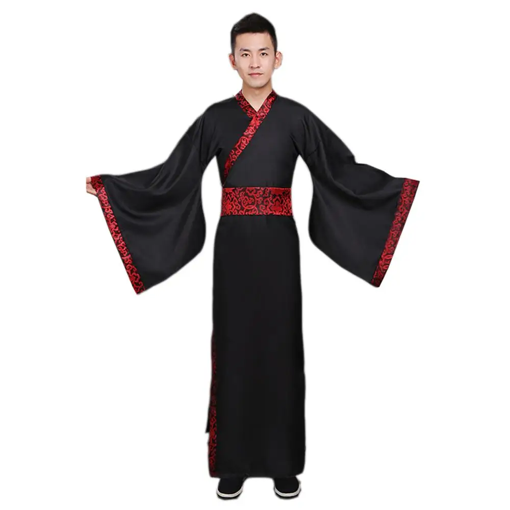 

Men's Chinese Traditional Costume Hanfu Robe Dress for Cosplay
