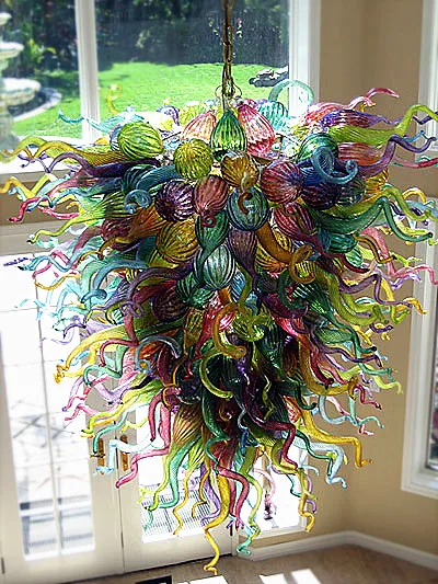 

Free Shipping Hallway Multicolor Murano Art Glass Lamp Modern