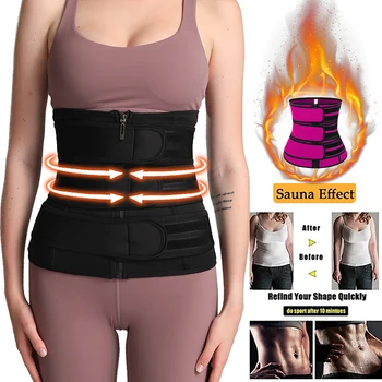 

Slimming Sheath Workout Trimmer Neoprene Belt Women Tummy Body Shaper Fitness Corset Shapewear Adjustable Sweat Reducing Girdles