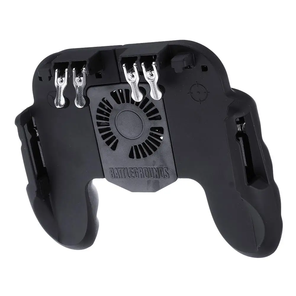 black H9 Six Fingers SR охлаждающий вентилятор Геймпад контроллер кулер для iPhone Android для игр PUBG Buil-in аккумулятор охлаждающий вентилятор геймпады - Цвет: black