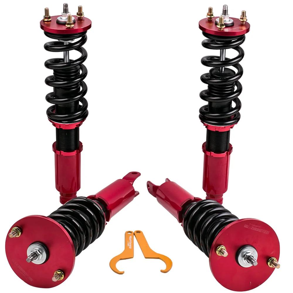 Наборы Coilover для Honda Accord 1990-1997 амортизаторы с регулируемой высотой красные |