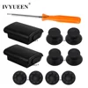 IVYUEEN Custom 2 Black Battery Pack Cover Shell + 4 Analog Thumb Stick + 4 Thumbstick Grip Cap for Xbox 360 Wireless Controller ► Photo 1/6