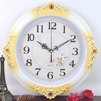 

European Wall Clock Bedroom Living Room Office Mute Clock Simple Creative Clock Fashion Watch Creative Quartz Clock Wall Clock