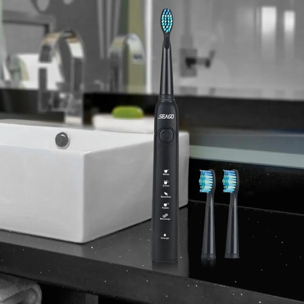 Electric Toothbrush Sonic Wave Rechargeable Top Quality Smart Chip Toothbrush Head Replaceable Whitening Healthy Best Gift ! Electric Toothbrush Sonic Wave Rechargeable Top Quality Smart Chip Toothbrush Head Replaceable Whitening Healthy Best Gift !