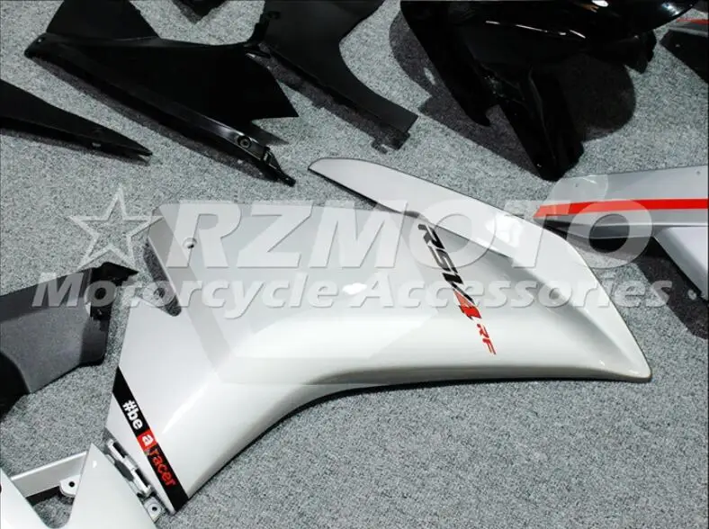 Стиль ABS литья под давлением полный обтекатель комплект подходит для Aprilia RSV4 1000 2009- 09 10 11 12 13 14 набор на заказ Серебряный крутой
