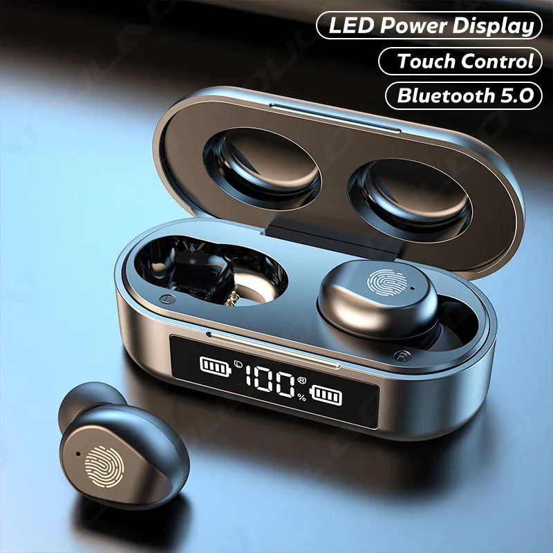  Наушники вкладыши TWS Bluetooth Беспроводной спортивные наушники Водонепроницаемый наушники Bluetooth 5,0 наушники С микрофоном сенсорный Управ…